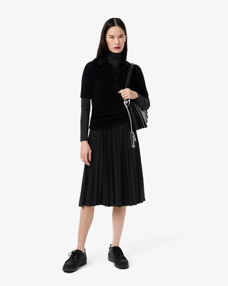 Vestido de Gola Alta Slim Fit