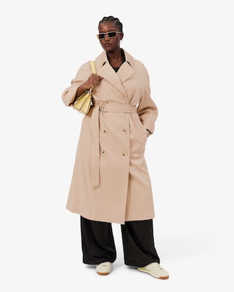 Gabardina oversized hidr&oacute;fuga