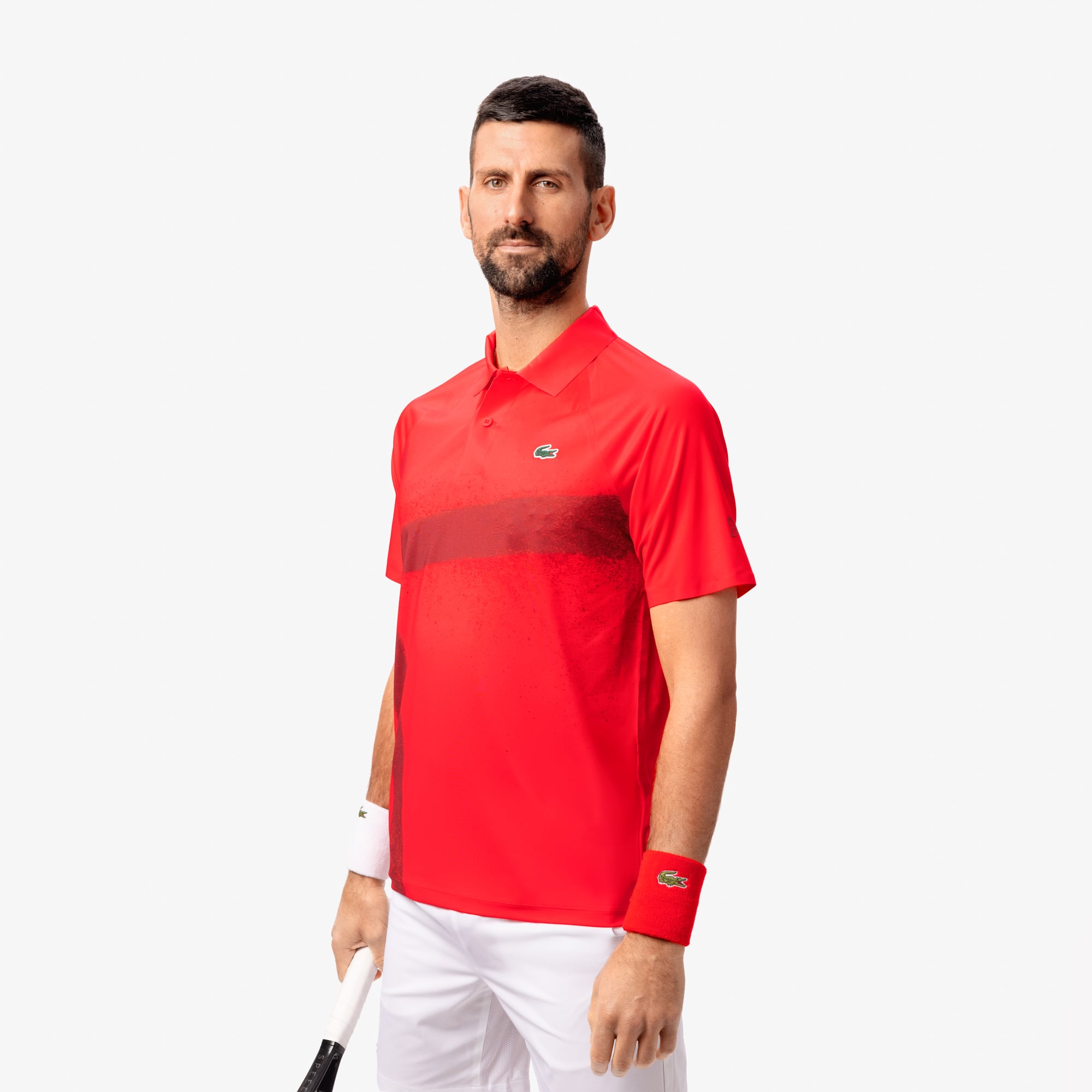 Camisa com Estampa Polo Lacoste Tennis x Novak Djokovic