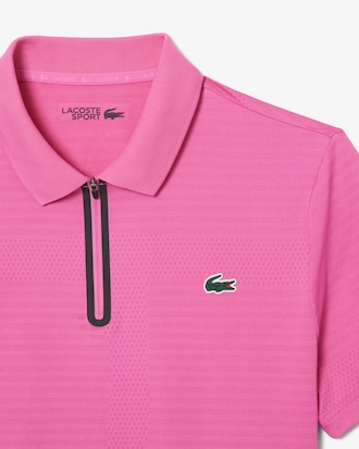 Polo Tennis Ultra Dry Stretch com Jacquard