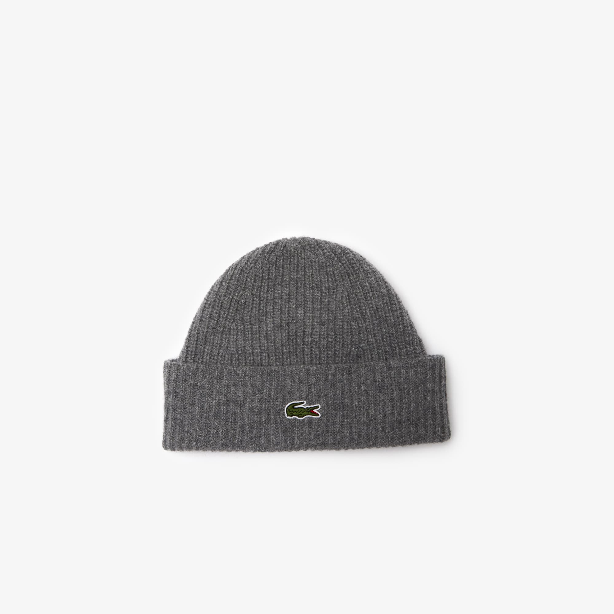 Touca Beanie em Lã Cardada Canelada - Bonés e Chapeus Masculinos