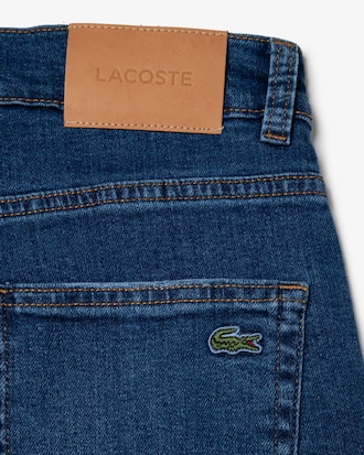 Cal&ccedil;a jeans masculina straight fit em algod&atilde;o com elastano