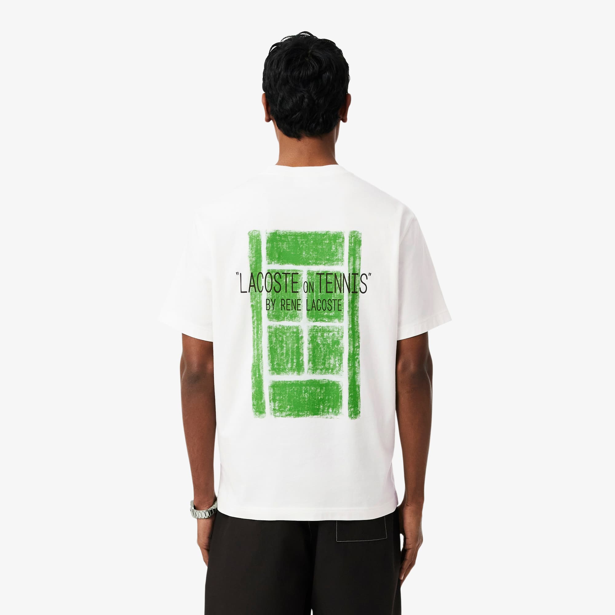 Camiseta de Algodão texturizada Estampada