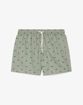 Shorts de Baño con Estampa de Cocodrilo