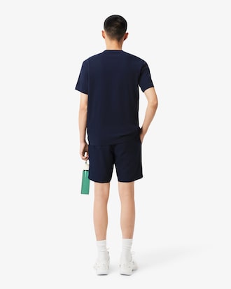 Bermudas de tenis ligeras de tafet&aacute;n de rombos