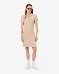 Vestido Polo Slim Fit em Mini Piqu&eacute; Stretch
