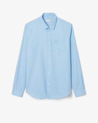 Camisa em Popeline de Algod&atilde;o de Caimento Regular