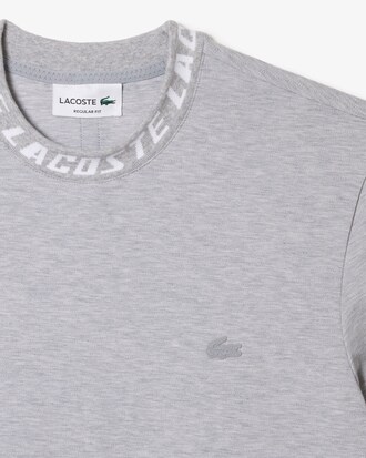 Remera de hombre Lacoste regular fit con detalle de la marca en el cuello