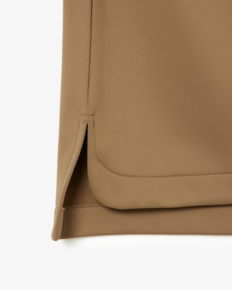 Camisa Polo Oversized em Cetim Runway 