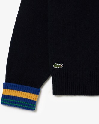 Suéter de Lã Jacquard Intarsia