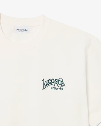 Camiseta de Jersey Pesado de Algod&atilde;o com Detalhe Bordado