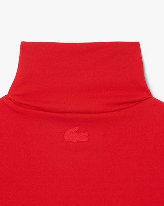 Remera de cuello alto el&aacute;stica estampada Runway