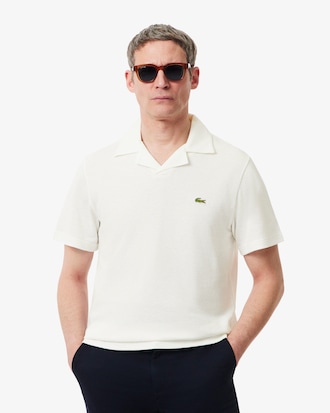 Camisa Polo Classic Fit em Algod&atilde;o e Linho