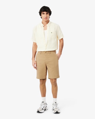 Bermuda Chino em Sarja de Algod&atilde;o Stretch &ndash; Modelagem reta