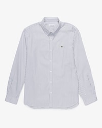 Camisa Pinpoint Listrada com Caimento Regular