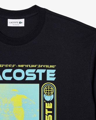 Remera Relaxed Fit Con Estampado De René Lacoste