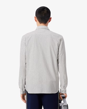 Camisa De Algod&oacute;n Rayada Fit Regular