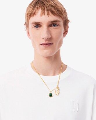 Remera De Encaje Con Emblema Runway