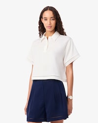 Polo Oversized em Sarja Fluida