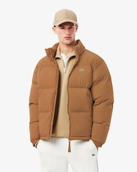 Water-Repellent Hooded Down Jacket