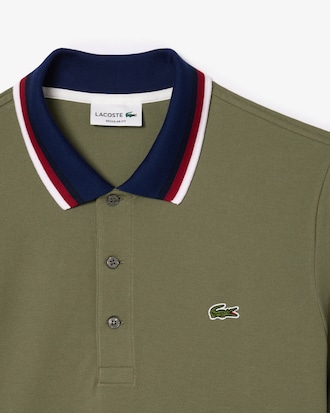 Polo Regular Fit em Mini Piqué Stretch