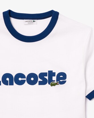 Remera Con Estampa De Lacoste En Contraste