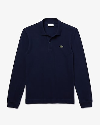 Polo Slim Fit L.12.12 de Manga Longa