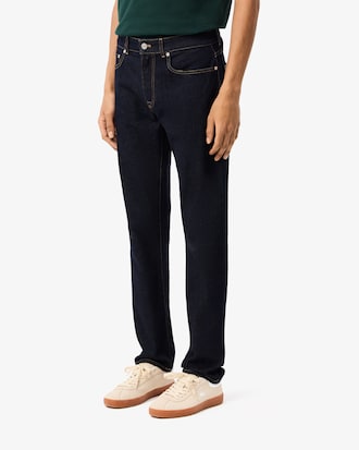 Cal&ccedil;a Jeans Slim Fit Indigo com 5 Bolsos