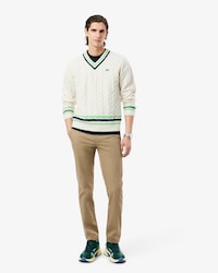 Pantalón de Vestir de Algodón Slim Fit