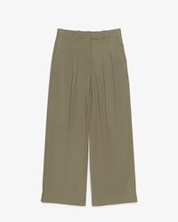 Cal&ccedil;a Feminina de Sarja com Elastano em Modelagem Oversizedd