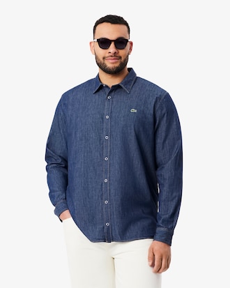 Camisa em Denim Leve Ajuste Regular