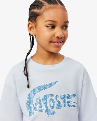 Remera de algod&oacute;n con estampado de monograma