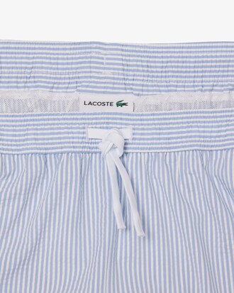 Sunga bermuda listrada de comprimento m&eacute;dio com textura