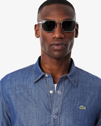 Camisa em Denim Leve Ajuste Regular