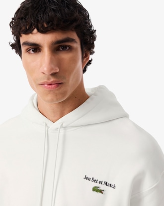 Blusa de Moletom de Capuz de Velo de L&atilde; de Estampa M&uacute;ltipla
