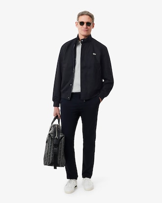 Campera Harrington de sarga hidr&oacute;fuga