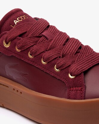 Tênis feminino Carnaby Platform em couro com colorblock