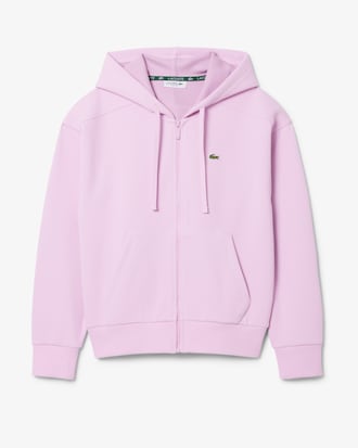 Blusa de Moletom com Capuz  Piqu&eacute; com Z&iacute;per