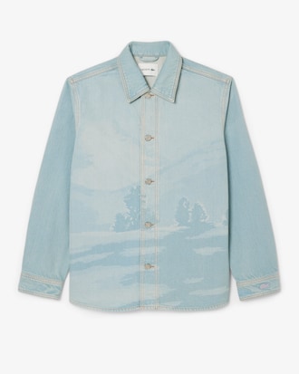 Sobrecamisa de Denim con Motivo Landscape