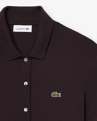 Stretch Piqu&eacute; Pleated Polo Dress