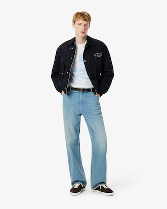 Remera de Algodón Tenis Court Estampada