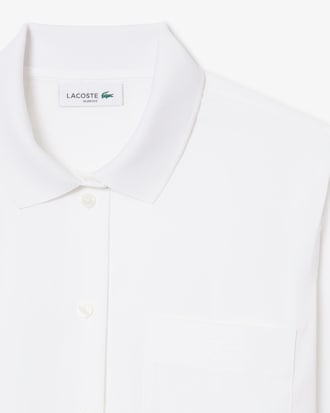 Camisa de modelagem ajustada em Algod&atilde;o Stretch