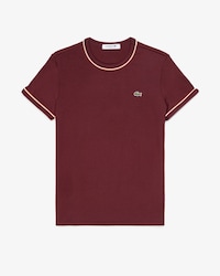 Camiseta de Malha com Acabamento Contrastante