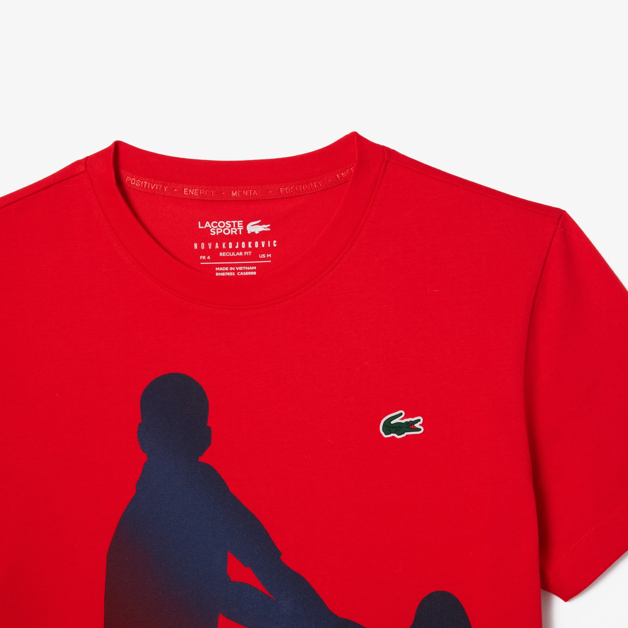 Kit Lacoste de Camiseta e Boné Novak Djokovic x Tênis
