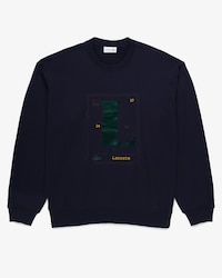 Buzo con estampado gr&aacute;fico de frisa