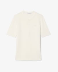 Remera de piqu&eacute; brillante de corte ajustado
