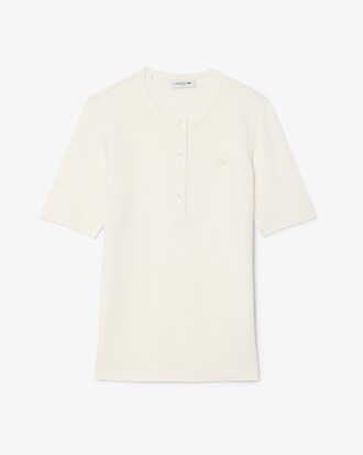 Camiseta Piqu&eacute; Brilhante - Modelagem ajustada