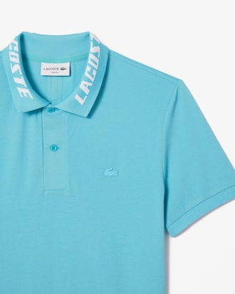 Lacoste Movement Polo Slim Fit em piqué com stretch e logo