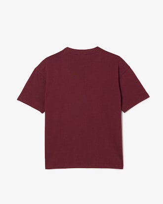 Camiseta de Algod&atilde;o Estampada com Caimento Relaxado