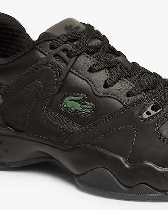 T&ecirc;nis feminino T-Point em couro nobuck